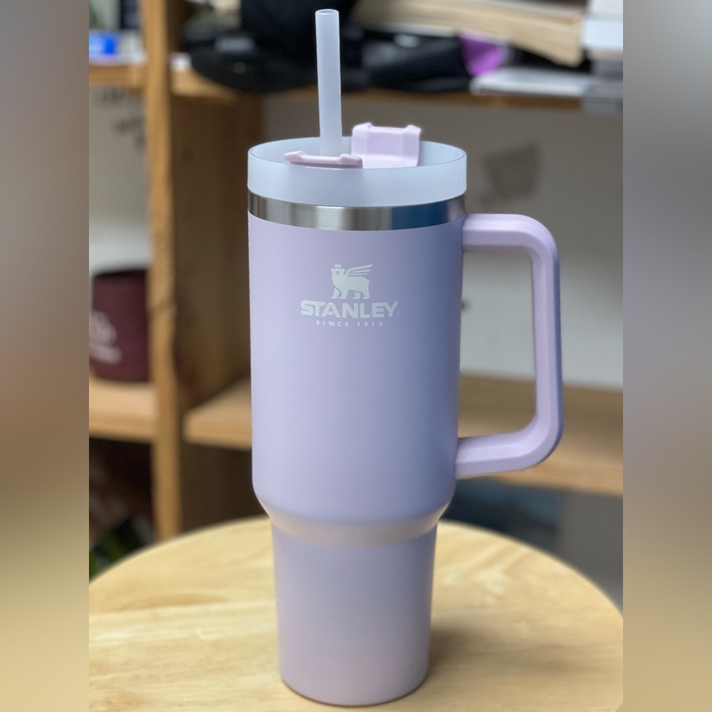 Lavender 40oz Stanley Stainless Steel Tumbler with White Logo